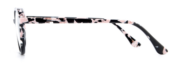 Women Cristal Eyeglasses: Swift -  Bright Black - SpaceSMART Eye Clinic (Side View)